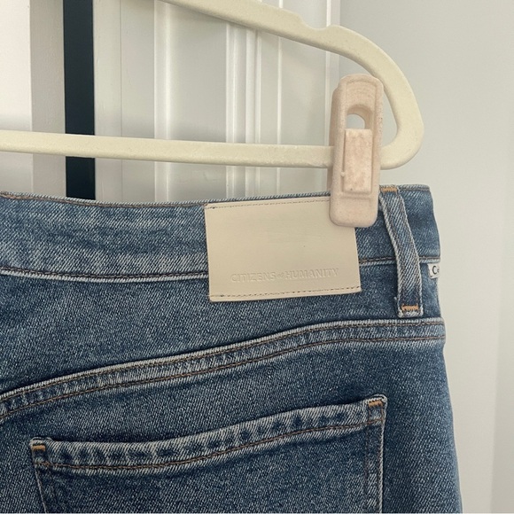 Citizens of Humanity High Rise Straight Leg Zurie Jeans Garnish Wash - Picture 4 of 7